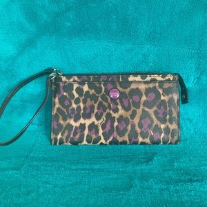 Coach Cheetah Print Wristlet